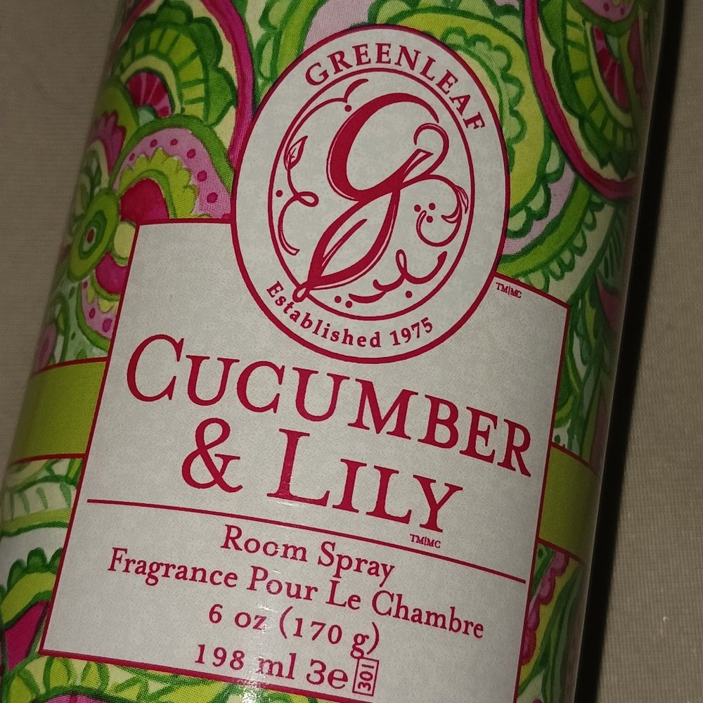 Greenleaf Cucumber & Lily Room Spray 6oz